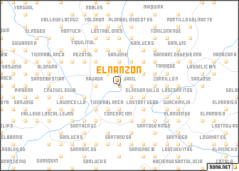 map of El Nanzón