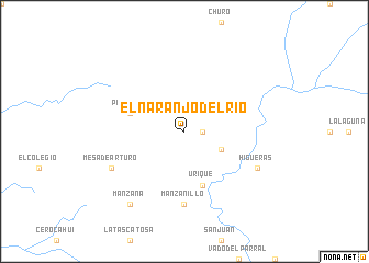 map of El Naranjo del Río