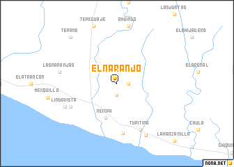 map of El Naranjo