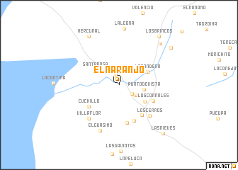 map of El Naranjo