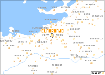 map of El Naranjo