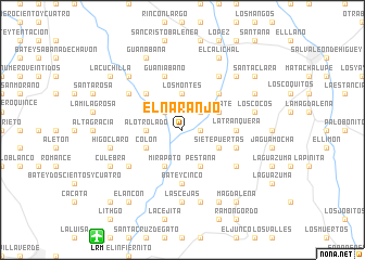 map of El Naranjo