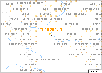 map of El Naranjo