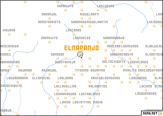 map of El Naranjo