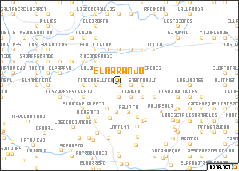 map of El Naranjo