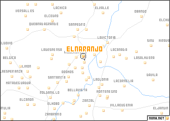 map of El Naranjo