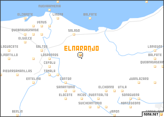 map of El Naranjo