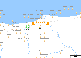 map of El Naranjo