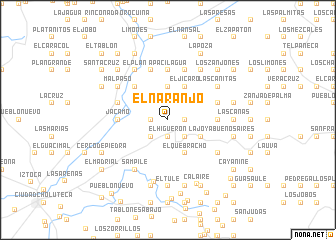 map of El Naranjo