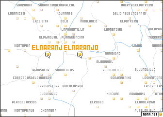 map of El Naranjo