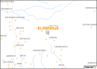 map of El Naranjo