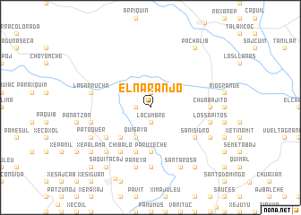 map of El Naranjo