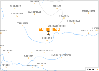 map of El Naranjo