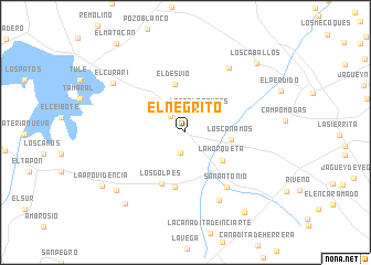 map of El Negrito