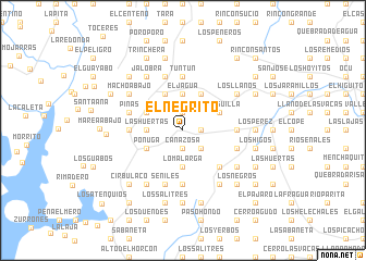 map of El Negrito