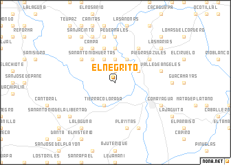 map of El Negrito