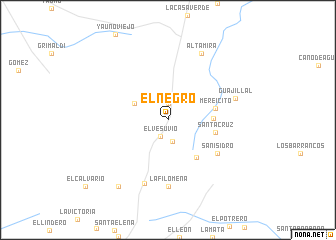 map of El Negro