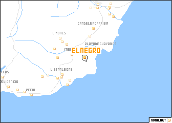 map of El Negro