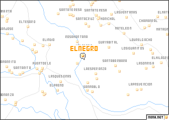 map of El Negro