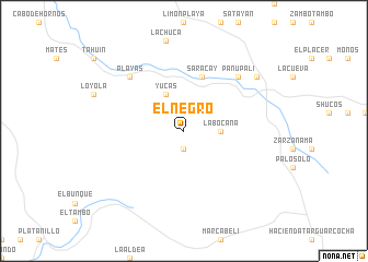 map of El Negro