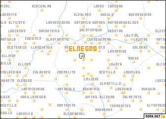 map of El Negro