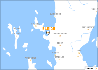 map of El Nido