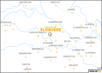 map of El Nievero