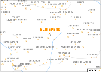 map of El Níspero