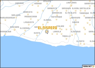 map of El Níspero