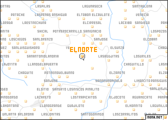 map of El Norte