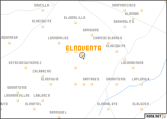 map of El Noventa