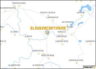 map of El Nuevo Cortineño