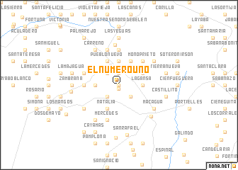 map of El Número Uno