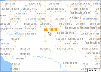 map of El Ñumí