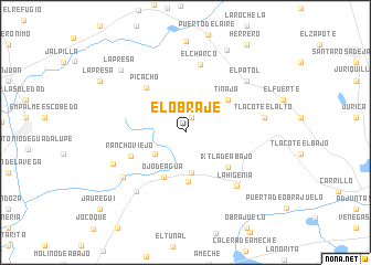 map of El Obraje