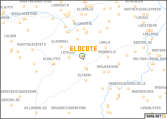 map of El Ocote