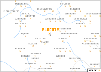 map of El Ocote