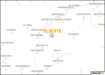 map of El Ocote