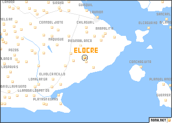 map of El Ocre