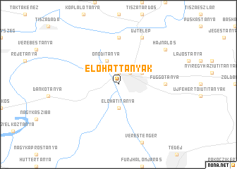 map of Előháttanyák