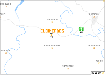 map of Elói Mendes