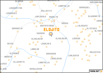 map of El Ojito