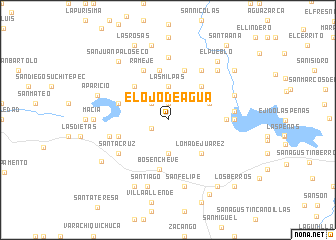 map of El Ojo de Agua