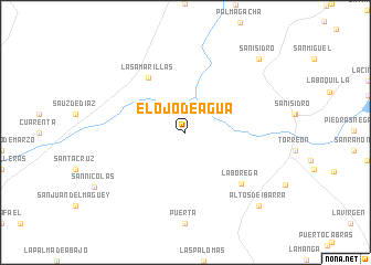 map of El Ojo de Agua