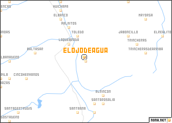 map of El Ojo de Agua