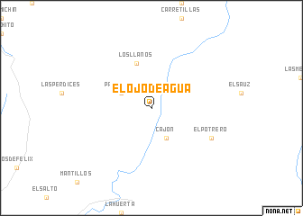 map of El Ojo de Agua