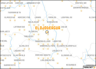 map of El Ojo de Agua