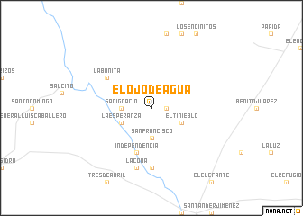 map of El Ojo de Agua