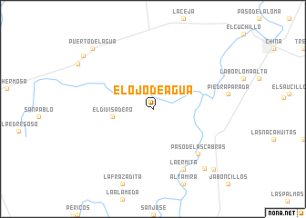 map of El Ojo de Agua