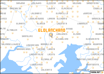 map of El Olanchano
